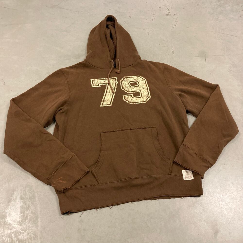 vintage y2k fossil varsity hoodie